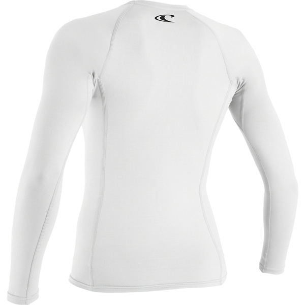2026 O'Neill Womens Basic Skins Long Sleeve Rash Vest 5718 - White